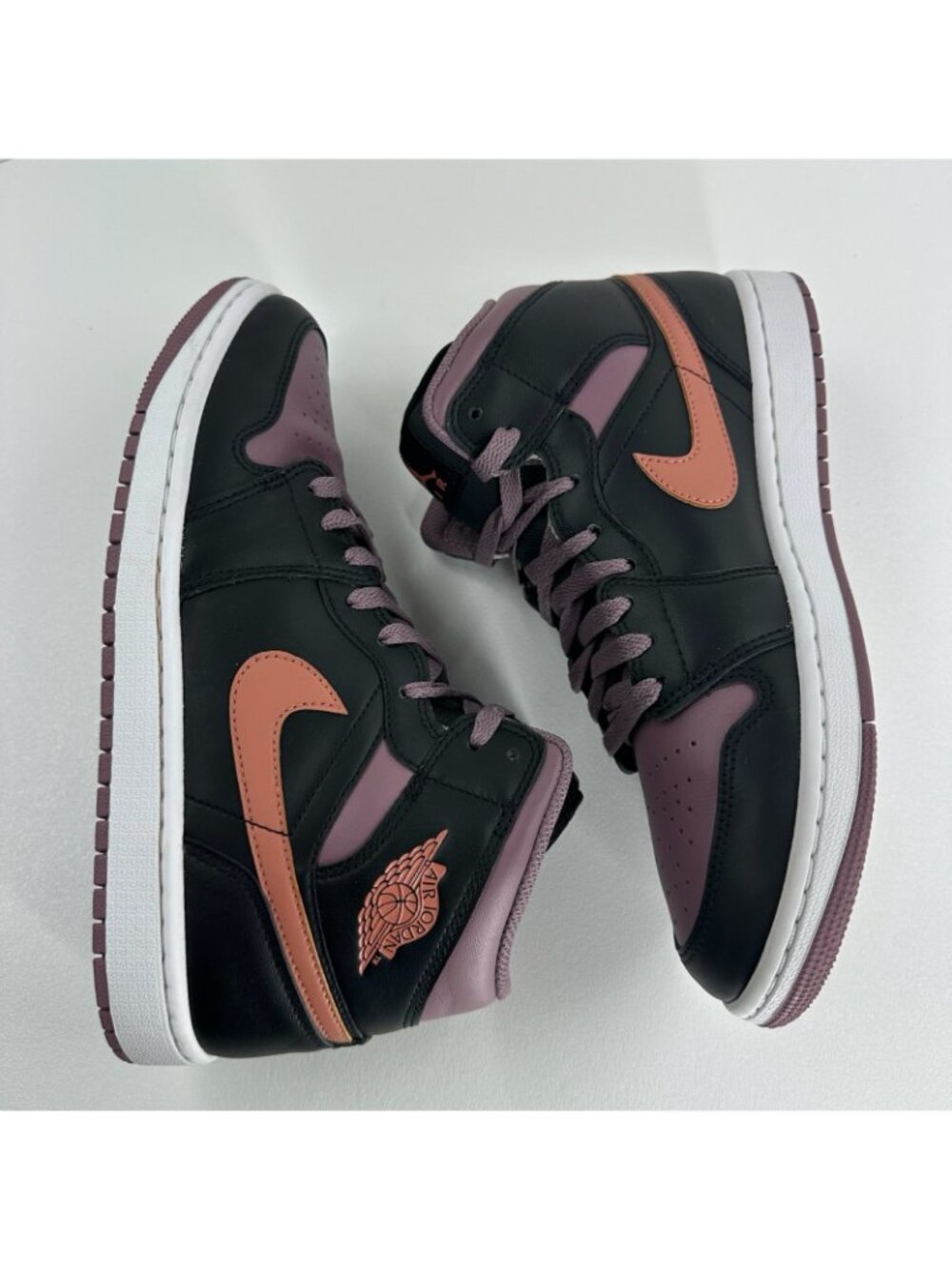 Nike Air Jordan 1 Mid Top SE FB9911-008 Sneakers Mens US 8.5 Black Sky J Mauve - Picture 5 of 12